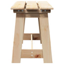Udendørs bænk Naturfarvet 119 x 37 x 47 cm Massiv Fyrretræ
