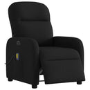 eldrevet massagestol stof sort