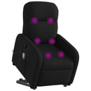 elektrisk massagestol med løftefunktion stof sort