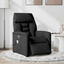 eldrevet massagestol stof sort