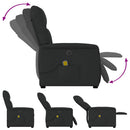 eldrevet massagestol stof sort