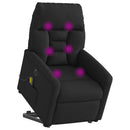 elektrisk massagestol med løftefunktion stof sort