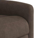 løftestol mikrofiberstof brun