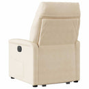 løftestol mikrofiberstof beige