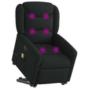 elektrisk massagestol med løftefunktion stof sort