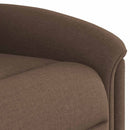 eldrevet massagestol stof brun