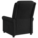 eldrevet massagestol stof sort