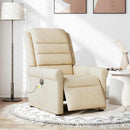 eldrevet massagestol stof cremefarvet