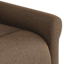 eldrevet massagestol stof brun