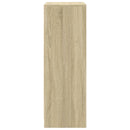 skab med LED 77x34x100 cm konstrueret træ sonoma-eg