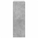 skab med LED 72x34x100 cm konstrueret træ betongrå