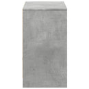 tv-bord med LED-lys 91x34x61 cm konstrueret træ betongrå