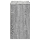 tv-bord m. LED-lys 91x34x61 cm konstrueret træ grå sonoma-eg