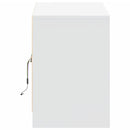 tv-bord med LED-lys 100x34x50 cm konstrueret træ hvid