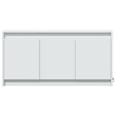 tv-bord med LED-lys 100x34x50 cm konstrueret træ hvid