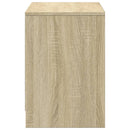 tv-bord med LED-lys 100x34x50 cm konstrueret træ sonoma-eg