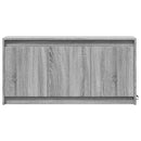 tv-bord m. LED-lys 100x34x50 cm konstrueret træ grå sonoma-eg