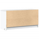 tv-bord med LED-lys 100x34x50 cm konstrueret træ hvid
