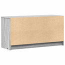 tv-bord m. LED-lys 100x34x50 cm konstrueret træ grå sonoma-eg