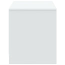 tv-bord med LED-lys 97x34x40 cm konstrueret træ hvid