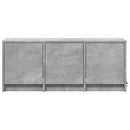 tv-bord med LED-lys 97x34x40 cm konstrueret træ betongrå