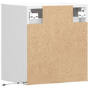 væghængte tv-borde 2 stk. med LED-lys 41x31x45 cm hvid