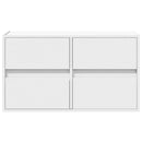 væghængt tv-bord med LED-lys 80x31x45 cm hvid