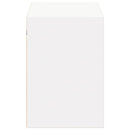 væghængt tv-bord med LED-lys 100x31x45 cm hvid