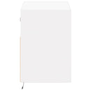 væghængt tv-bord med LED-lys 80x31x45 cm hvid