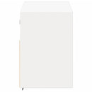 væghængt tv-bord med LED-lys 100x31x45 cm hvid