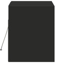 væghængt tv-bord med LED-lys 80x31x35 cm sort