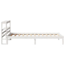 sengeramme uden madras 75x190 cm massivt fyrretræ hvid