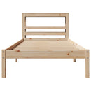 sengeramme uden madras 90x190 cm massivt fyrretræ