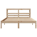 sengeramme uden madras 120x190 cm massivt fyrretræ