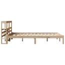 sengeramme uden madras 120x190 cm massivt fyrretræ
