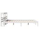 sengeramme uden madras 135x190 cm massivt fyrretræ hvid