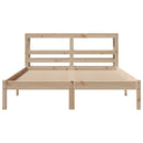 sengeramme uden madras 140x190 cm massivt fyrretræ