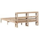 sengeramme uden madras 140x190 cm massivt fyrretræ