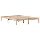 sengeramme uden madras 140x190 cm massivt fyrretræ
