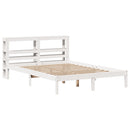sengeramme uden madras 140x190 cm massivt fyrretræ hvid