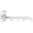 sengeramme uden madras 140x190 cm massivt fyrretræ hvid