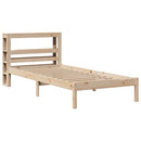 sengeramme uden madras 90x200 cm massivt fyrretræ