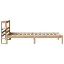 sengeramme uden madras 90x200 cm massivt fyrretræ