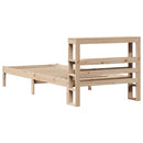 sengeramme uden madras 90x200 cm massivt fyrretræ