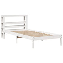 sengeramme uden madras 90x200 cm massivt fyrretræ hvid