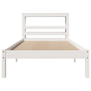 sengeramme uden madras 90x200 cm massivt fyrretræ hvid
