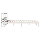 sengeramme uden madras 120x200 cm massivt fyrretræ hvid