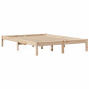 sengeramme uden madras 160x200 cm massivt fyrretræ