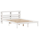 sengeramme uden madras 160x200 cm massivt fyrretræ hvid