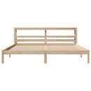 sengeramme uden madras 200x200 cm massivt fyrretræ